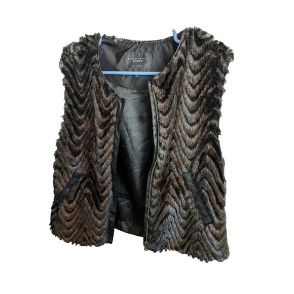 Sanctuary Jackets & Blazers - Sanctuary Fur Vest Brown size Medium